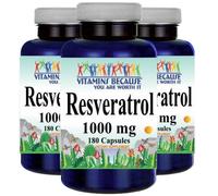 Resveratrolo 1000Mg 3X180Caps (Polygonum Cuspidatum) - Di Vitamins Because