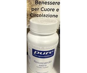 Resveratrolo extra pure encapsulations 30 CAPSULE - SENZA GLUTINE VEGAN
