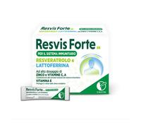 Resvis Forte XR Bustine Orosolubili, Integratore Alimentare di Resveratrolo e Lattoferrina, per il benessere del sistema immunitario, rinforza le difese immunitarie. Senza Glutine, 12 Bustine Orosolub