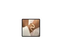 Resweky Bracciale rigido da donna in stile punk a forma di serpente, con catena a mano aperta, stile vintage