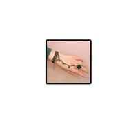 Resweky braccialetto gotico di diamante d'acqua braccialetto fiore foglie braccialetto braccialetto con le dita braccialetto tatuaggio braccialetto retro femminile femminile femminile (Green)