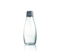 Retap ApS - Bottiglia dell’Acqua in Vetro borosilicato, 0,5 Litri, Colore: Grigio
