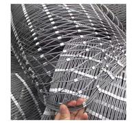 Rete a corda in acciaio inossidabile 304, rete flessibile per ringhiera, versatile recinzione metallica per pollame Bing, 1,5 x 25 m, durevole e resistente alle intemperie.