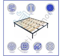 RETE A DOGHE LARGHE IN FAGGIO NATURALE FASCIA LARGA ORTOPEDICA TUTTE LE MISUR