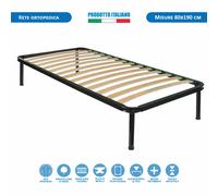 Rete a doghe legno ortopedica made in italy singola piazza e mezza matrimoniale