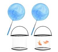 Rete a farfalla per bambini, rete telescopica per raccogliere granchi, per bambini, con impugnatura antiscivolo, giocattoli per esplorazione all'aperto, per bambini, adolescenti, ragazze, ragazzi