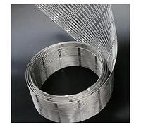 Rete a rete in acciaio inossidabile 304 con apertura da 5 cm, flessibile, resistente agli urti, per protezione degli animali, dimensioni: 1,2 x 9 m, colore argento