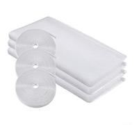 Rete a rete per protezione dagli insetti, 3 pezzi, con nastro adesivo, schermo trasparente per finestre e porte, mantiene gli insetti volanti fuori e supporta la circolazione dell'aria