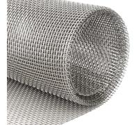 Rete Acciaio Inox 80 x 200 cm 6 Mesh Argento