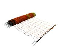 Rete Adatta per Recinti Elettrici per Pollame 50m con Pali e Maglia Alta 120cm