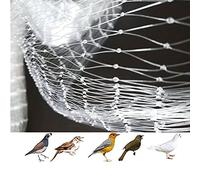 Rete Anti Piccioni Balcone, Rete per Uccelli Maglia Piccola in Nylon da Giardino, Rete Protettive per Frutteto, Laghetti, Stagni, Piante e Verdure, Bianca (Mesh 2.5cm : 3m x 8m)