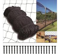 Rete Anti Uccelli,Rete Per Uccelli,Rete Anti Piccioni,30x15 m,Rete a Maglie Robuste Riutilizzabile,con 20x Pioli di terra, Può in qualsiasi,Maglia 5*5,per Frutta Verdura Piante Proteggere (30*15M)