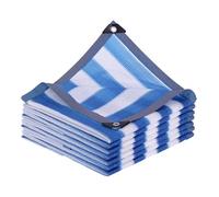 rete anti-ultravioletta, 88% Sunshade Net For Plants Blue And White Stripes Multiple Sizes(3.0x16.0 m/9.8x52.5 ft)