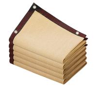rete anti-ultravioletta, Sunshade Net 80% Shade With Grommets Beige Multiple Sizes(3.0x16.0 m/9.8x52.5 ft)