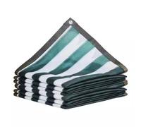 rete anti-ultravioletta, Sunshade Net 90% UV Blocking HDPE Dark Green And White Stripes Multiple Sizes(3.0x15.0 m/9.8x49 ft)