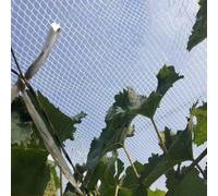 Rete Antigrandine Bianca per Orto Piante con Occhielli, Rete Traspirante Anti Insetti Uccelli per Alberi da Frutto, Balcone, Giardino, Stagno, Riutilizzabile(7x50m)
