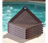 Rete antipolvere per piscina,Coperture Per Piscina In Rete Per Tenere A Bada Le Foglie Per Piscina Fuori Terra e Interrata Protezione Autunnale e Invernale(Brown,4x7m(13.1x23.0ft))