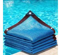 Rete antipolvere per piscina,Coperture Per Piscina In Rete Per Tenere A Bada Le Foglie Per Piscina Fuori Terra e Interrata Protezione Autunnale e Invernale(Blue,3x4m(9.8x13.1ft))