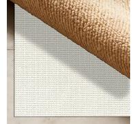 Rete Antiscivolo 110 x 200 cm Antiscivolo e Tagliabile Tappetino in Silicone Tagliabile per Moquette Cassetti Ripiani Materasso Divano, bianco