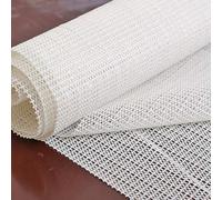 Rete Antiscivolo per Tappeti 140 x 260 cm Riutilizzabile, Inodore, Tagliabile, Lavabile e Personalizzabile Nelle Dimensioni, Ferma Tappeto Antiscivolo, Rete per Tappetino Perr Moquette, Bianco