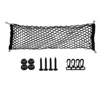 Rete Bagagliaio Auto per VW Polo MK5 6R/6C 2009-2017, Universale Doppio Strato Storage Mesh Net, Rete Portaoggetti Elastica con 4 Ganci, per Riporre,90 * 40CM
