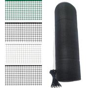 Rete Balcone Protettiva in plastica per Ringhiera Cancelli e Recinzione Decorativa per Giardino Anticaduta Protezione Bambini e Animali con 100 Fascette in Omaggio (h1x10mt, Grigio)