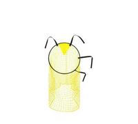 Rete bersaglio sport pieghevole per allenamento, gialla