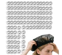 Rete Capelli | Cappelli in Nylon Traspiranti per Servizio Alimentare,100 Pezzi Retine Traspiranti per Casa Ristorante Cucina Fabbrica Danza Balletto
