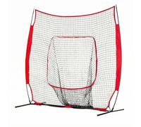 Rete con Supporto Ad Arco Portatile | Rete da Baseball con Tasca di Raccolta, Professionale, per Giardino