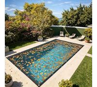 Rete Copertura Rettangolare per Piscina, Copertura Maglia Fine per Foglie | Rete di Protezione per Piscina Interrate e Fuori Terra, Leggero e Facile da Riporre(5x13m)