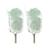 Rete Copri Piante 2 Pezzi con Coulisse e Cerniera per Alberi da Frutto