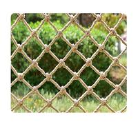 Rete Corda Rete da Arrampicata Rete in Corda di Canapa Rete Scale Letto A Castello Rete Protettiva Recinzione Panoramica Rete Protettiva per Balconi Rete per Uccelli(2x7m)