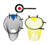 Rete da allenamento da calcio pieghevole Installazione rapida Cinghie angolari elastiche Durabilità Panno Oxford per esercizi sul cortile o sul campo Cinghie regolabili per porta da calcio