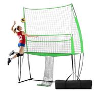 Rete da allenamento per pallavolo, regolabile in altezza da 1,8 a 2,4 m, con punta per allenarsi con palla per colpire il cortile, per interni ed esterni