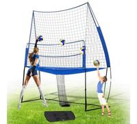 Rete da allenamento per pallavolo, regolabile per praticare picchi e blocchi, portatile, per uso interno ed esterno