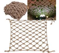 Rete da Arrampicata 8x9 m - Rete in Corda Resistente Spessa 1 cm per parchi Giochi, Case sugli Alberi e Scale da Arrampicata - Attrezzatura Ideale per Avventure all'Aria Aperta e Giochi atti