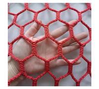 Rete da arrampicata all'aperto per parco giochi, 5 x 10 m, rete di sicurezza da 4,5 cm/5 mm, per giardino, balcone, recinzione, decorazione | Rete da arrampicata rossa durevole per bambini