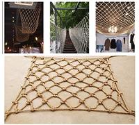 Rete da arrampicata in canapa per bambini e animali domestici Rete di sicurezza per soffitto Anti Caduta Swing Rope Net 0,9 x 3 m Amaca da gioco per bambini e animali