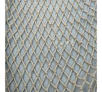 Rete da arrampicata in corda di canapa resistente per uso esterno, 1 x 4 m, rete di sicurezza per balcone, recinzione di sicurezza, reticolo protettivo per giardino, patio e soffitto, ideale per