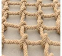 Rete da Arrampicata in Corda di Canapa Rete di Corda Rete Gigante da Interni Maglia Pesante Reti da Arrampicata Rete da Carico Rete da Giardino Rete Decorativa da Esterno(2x3m(6.56X9.84ft))