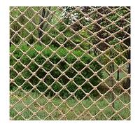 Rete da arrampicata per bambini, corda di canapa, rete di sicurezza da giardino, scaletta da balcone, spessore 8 mm, 3 x 3 m, ideale per la casa sull'albero, parco giochi, decorazione del cortile.