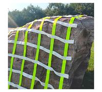 Rete da arrampicata per bambini - Corda di sicurezza cargo amaca parco giochi scala, altalena per casa sull'albero e balcone, cintura di protezione per corsa ad ostacoli in stile guerriero (1 x 12 m)