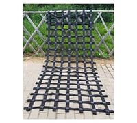 Rete da arrampicata per bambini per uso esterno e interno, set altalena per parco giochi, parete da arrampicata, casa sull'albero, accessori ninja slackline, colore nero, ideale per giochi attivi e