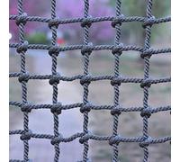 Rete da arrampicata per bambini - Rete di protezione esterna durevole per giochi in giardino - 2 x 2 m (6,6 x 6,6 piedi) Rete di sicurezza per bambini dai 3 anni in su - Rete in corda resistente