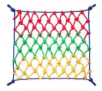 Rete da arrampicata per bambini, rete di sicurezza anti-caduta per parchi giochi all'aperto, corda di nylon resistente, rete gigante 1 x 1 m, perfetta per l'avventura dei bambini!
