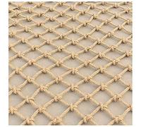 Rete da arrampicata per bambini - Rete di sicurezza per carico all'aperto - Rete in canapa di iuta per adulti - Spessore 6 mm, maglia 15 cm - Scala in corda per gioco ed esercizi