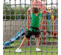 Rete da arrampicata per bambini, spessore 10 mm, scala in corda per giochi all'aperto, per allenamento ad ostacoli per adulti, casa sull'albero, altalena e palestra nella giungla, 2 x 2 m, per