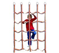 Rete da arrampicata portatile per parco giochi, scaletta in corda, carico ostacoli 57 x 182,8 cm, per attività ricreative, fitness, parco giochi, casa sull'albero, per bambini