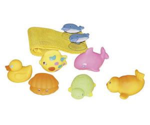 Rete da bagno BIECO con animali galleggianti 6 pezzi 1 St