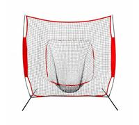 Rete da Baseball con Bersaglio Portatile | stabilizzante, Rete da Allenamento Autoportante, Resistente, Attrezzatura Sportiva, per Giardino, Lanciatori